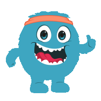 Peikkometsän Pököttimaskotti näyttämässä peukkua